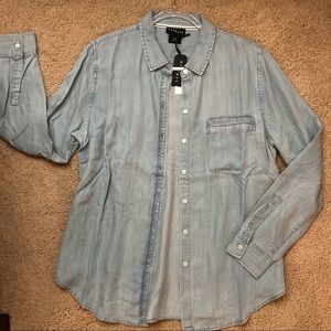 NWT Chambray button up
